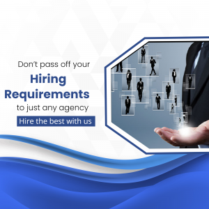 Professional Hiring Agency Services Graphic For LinkedIn