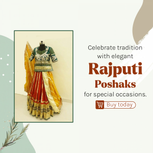 Elegant Rajput Poshak Traditional Wear Advertisement For Pinterest