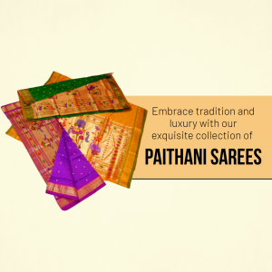 Exquisite Paithani Sarees Collection Graphic For Telegram