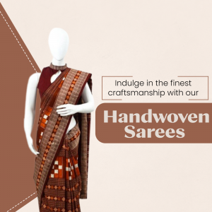 Elegant Handwoven Saree Collection Template For Threads