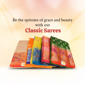 Classic Indian Ethnic Sarees Collection Artwork For Instagram