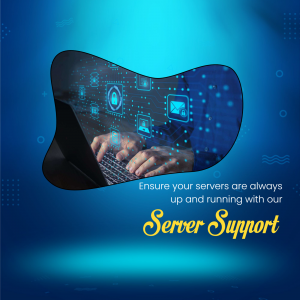 Professional Server Support Services Promotional Banner For Pinterest
