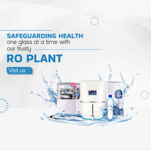 Clean Water RO Plant Promotion Design For Pinterest