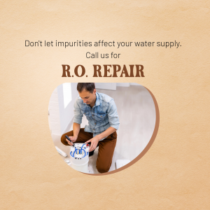 Professional RO Water Purifier Repair Services Flyer For Pinterest