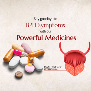 BPH Symptoms Relief Medication Business Poster For Twitter
