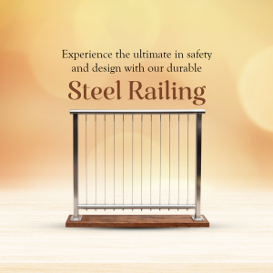 Modern Steel Railing Design Image For Telegram