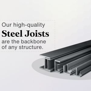High-Quality Steel Joists Marketing Image For Telegram
