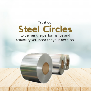 Industrial Steel Circles For Construction Template For Twitter