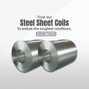Industrial Steel Sheet Coils Advertisement For X