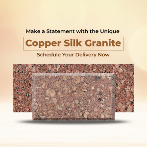 Copper Silk Granite Countertop Promotion Branding Post For Threads