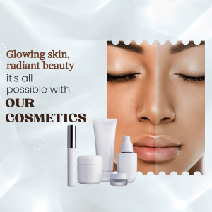 Cosmetic Beauty And Skincare Advertisement Business Poster For WhatsApp