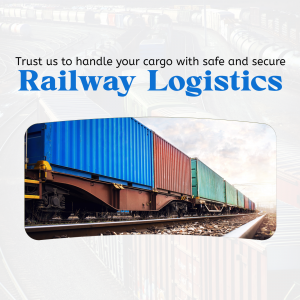 Safe And Secure Railway Logistics Services Social Media Post For Google Business Profile