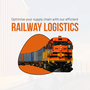 Efficient Railway Logistics Services Artwork For Facebook