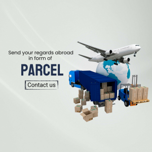 International Shipping And Logistics Services Poster For Telegram