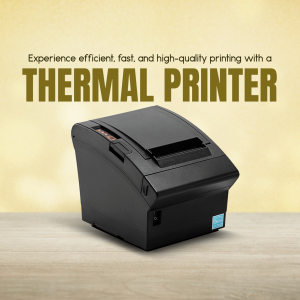 High-Quality Thermal Printer Advertisement Marketing Image For X