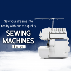 Top-Quality Sewing Machines Promotion Marketing Image For Telegram