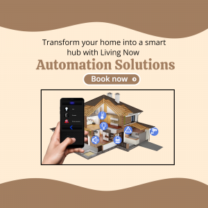 Living Now Smart Home Automation Solutions Graphic For Instagram