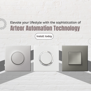 Arteor Automation Technology Wall Switches Branding Post For Telegram