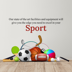 Sporting Equipment Promotion Banner For X