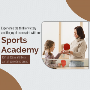Sports Academy Promotion Creative Design For LinkedIn