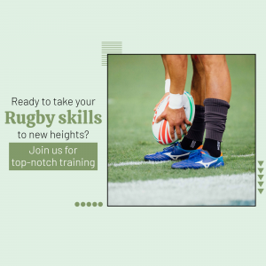 Rugby Training Program Creative Design For Twitter