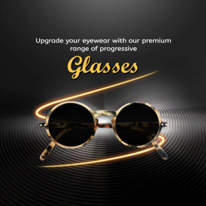 Premium Progressive Eyewear Advertisement Image For Telegram