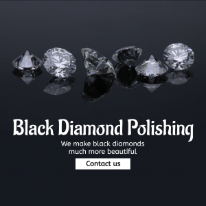 Professional Black Diamond Polishing Services Social Media Post For Instagram