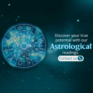 Astrological Readings Service Advertisement Template For LinkedIn