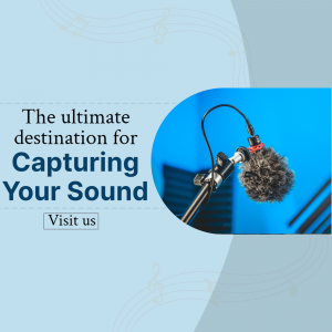 Professional Recording Studio Services Poster For Telegram