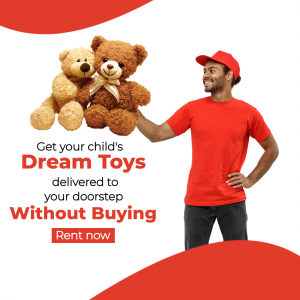 Toy Rental Delivery Service Social Media Post For Threads