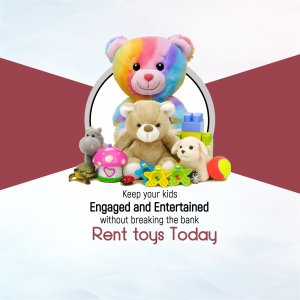 Affordable Toy Rental Services For Kids Flyer For X