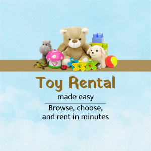 Toy Rental Made Easy Service Flyer For WhatsApp