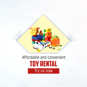 Affordable And Convenient Toy Rental Service Banner For LinkedIn