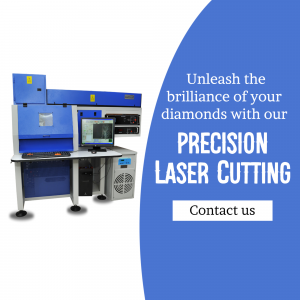 Industrial Diamond Laser Cutting Machine Marketing Image For Twitter