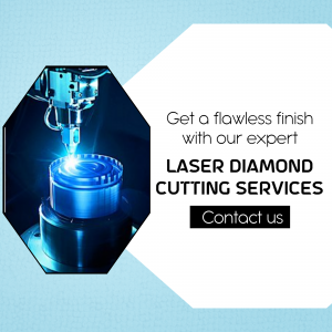 Expert Laser Diamond Cutting Services Template For Twitter