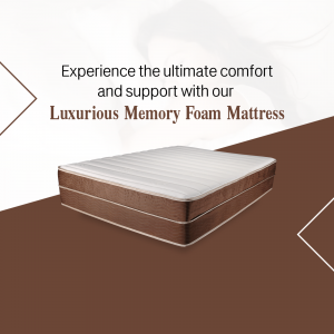 Luxurious Memory Foam Mattress Advertisement Graphic For Threads