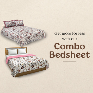 Bedsheet Combo Offer Banner For Twitter