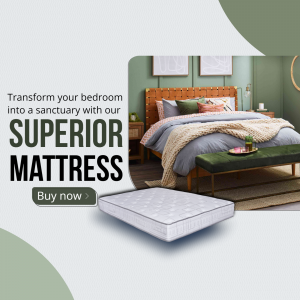 Superior Mattress Bedroom Promotion Creative Design For WhatsApp