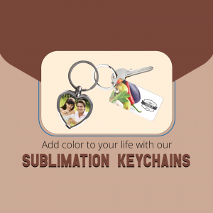 Custom Sublimation Keychains Social Media Post For Threads