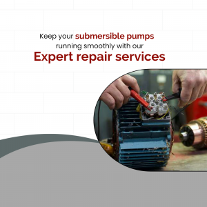 Submersible Pump Expert Repair Services Flyer For Telegram