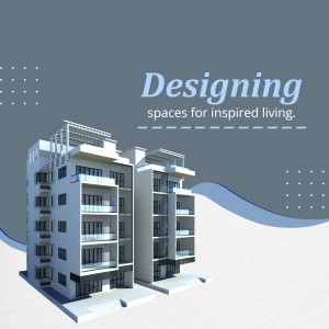 Architectural Design Services Social Media Graphic Template For X