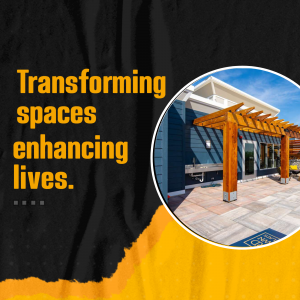 Transforming Spaces Enhancing Lives Business Poster For LinkedIn