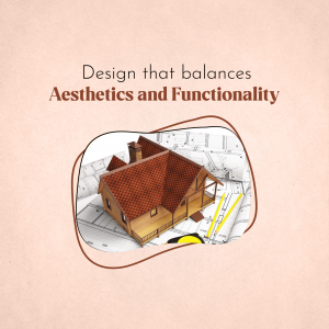 Architectural Design Aesthetics And Functionality Business Poster For WhatsApp