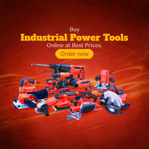 Industrial Power Tools Sale Business Poster For Twitter