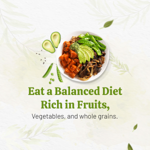 Healthy Balanced Diet Food Bowl Graphic For Threads