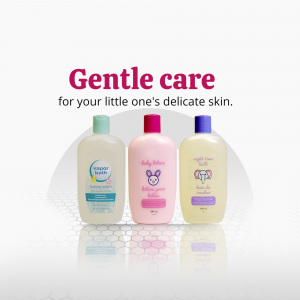 Gentle Care Baby Products Poster For Instagram