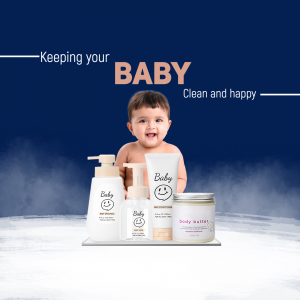 Baby Skincare Product Promotion Artwork For X