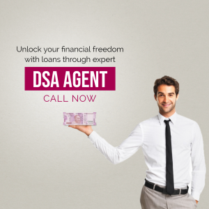 Expert DSA Agent Financial Loan Services Business Poster For Pinterest