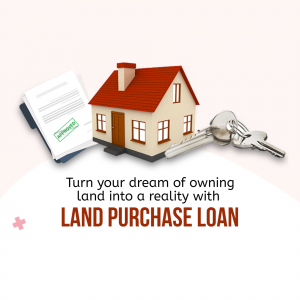 Land Purchase Loan Promotional Graphic Flyer For Telegram