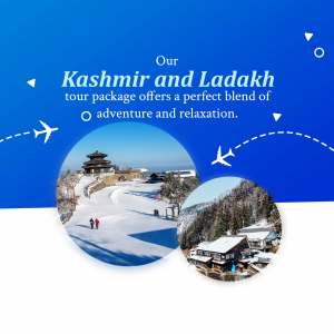 Kashmir And Ladakh Tour Package Social Media Post For Twitter